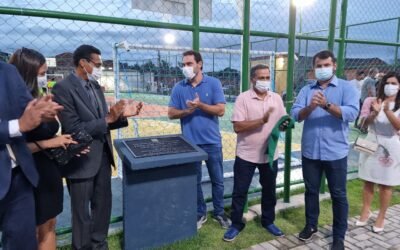 Angelo Coronel Filho participa de inauguração de praça em Pojuca