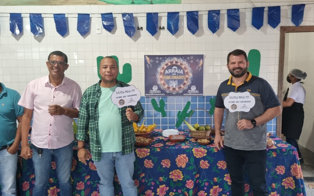 Angelo Coronel Filho participa do Arraiá dos Funcionários de Água Fria
